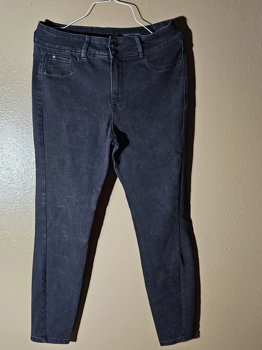 Curve Appeal Curve Creator High Rise Skinny Jeans Women's Size 12/31 Black Denim - Picture 1 of 4